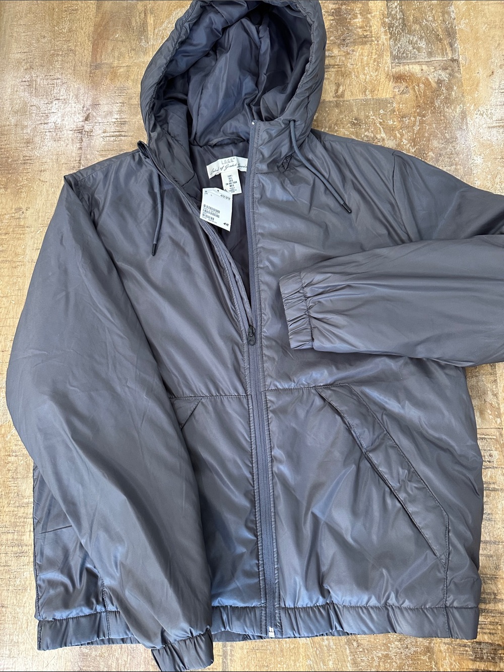 Brand New H&M men’s bomber hooded jacket